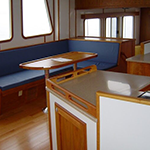 Seating Area with Pillows on Boat